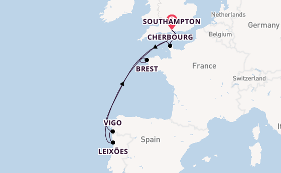 British Isles from Southampton, England with the MSC Meraviglia