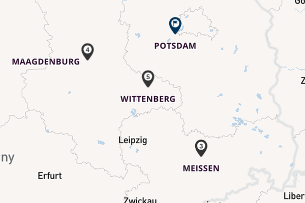 Elbe vanaf Dresden, Duitsland met de VIVA RUBY