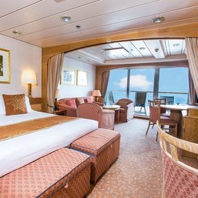 Come aboard the undefined and discover one of 59 cabin categories on a total of 10 decks that can accommodate 1874 passengers. Choose your dream cabin and feel at home on board the undefined!