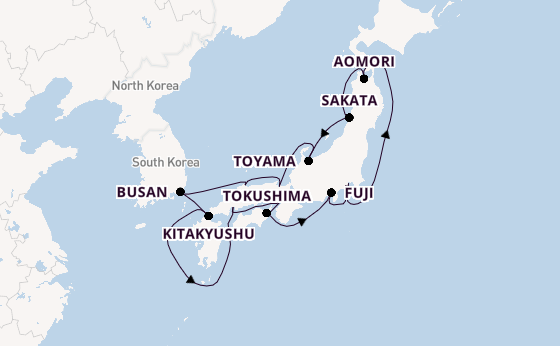 Japan vanaf Tokio, Japan met de Azamara Pursuit