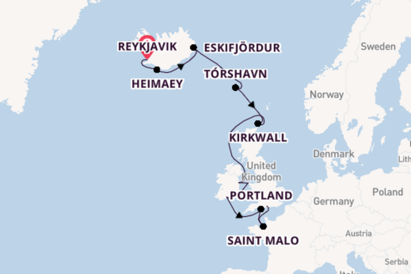 14 NT Luxury Iceland & The British Isles Cruises & Reykjavik Pre Stay