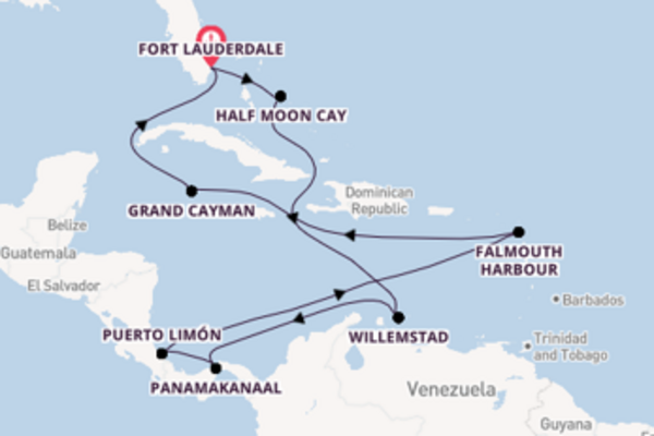 Cruise in 13 dagen naar Fort Lauderdale met Holland America Line