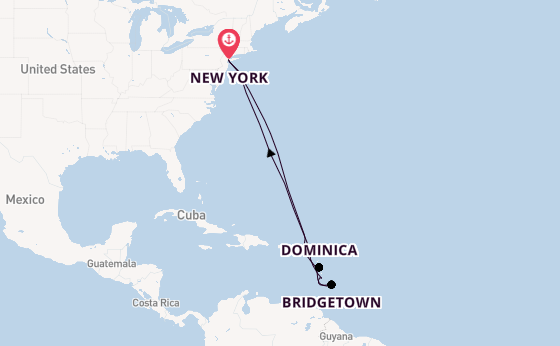 Caribbean from New York, USA with the Queen Mary 2