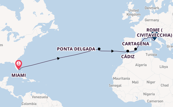 Transatlantic from Miami, Florida, USA with the Marina