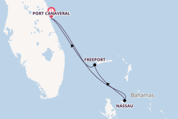 In 8 Tagen nach Port Canaveral über Nassau