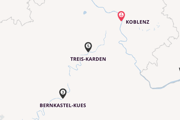 Mosel ab Koblenz, Deutschland auf der VIVA MOMENTS