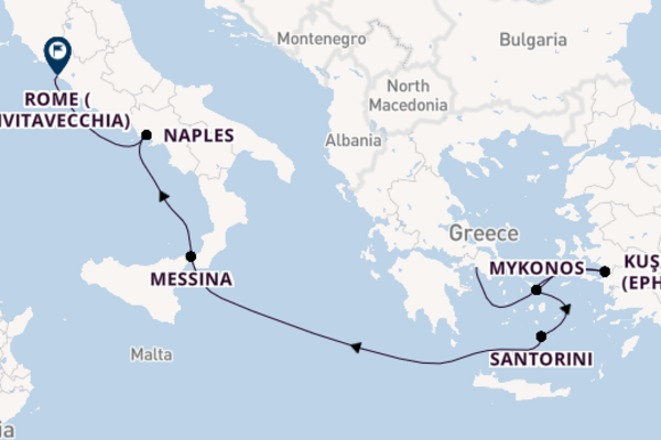 Voyager of the Seas  8  Athens (Piraeus)-Rome (Civitavecchia)