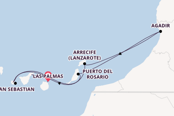 Kanarische Inseln ab Las Palmas, Gran Canaria auf AIDAblu