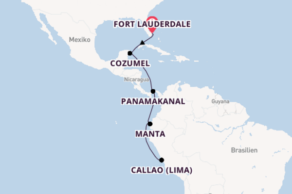 Südamerika ab Fort Lauderdale auf der Silver Ray