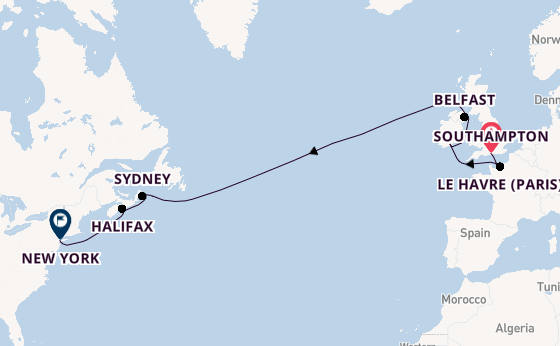 Transatlantic from Southampton, England with the Norwegian Sun