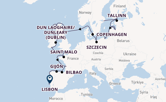 British Isles from Stockholm, Sweden with the Azamara Quest