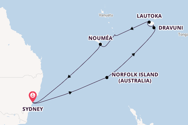 South Pacific from Sydney, Australia with the Royal Princess