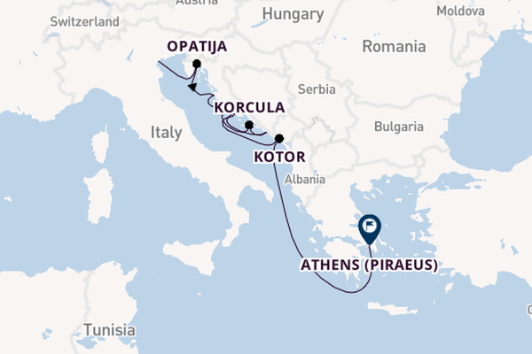 Eastern Mediterranean from Fusina (Venice) with the Azamara Onward