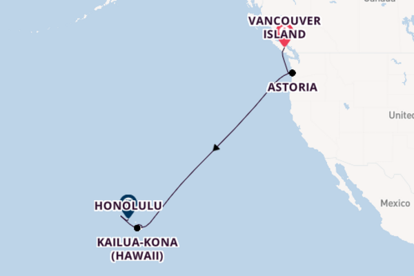 Sailing with the Celebrity Edge to Honolulu from Vancouver Island