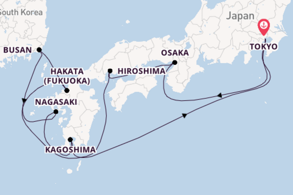 Majestic voyage from Tokyo with Silversea