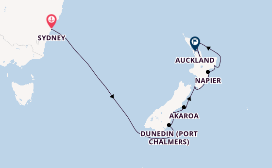 New Zealand from Sydney, Australia with the Seven Seas Explorer