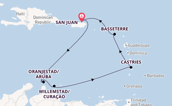 Caribbean from San Juan, Puerto Rico with the Norwegian Viva