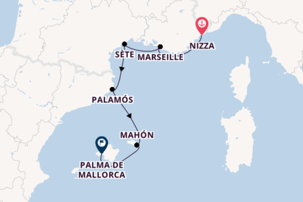 Entdecken Sie 8 Tage Marseille und Palma de Mallorca
