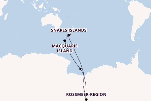 Australien und Neuseeland ab Dunedin, Neuseeland auf der Le Soléal