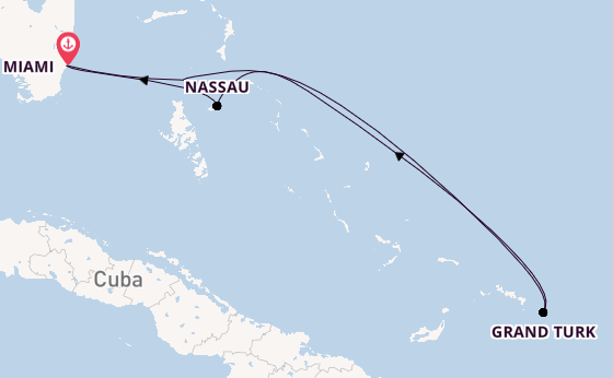 Caribbean from Miami, Florida with the MSC Seashore