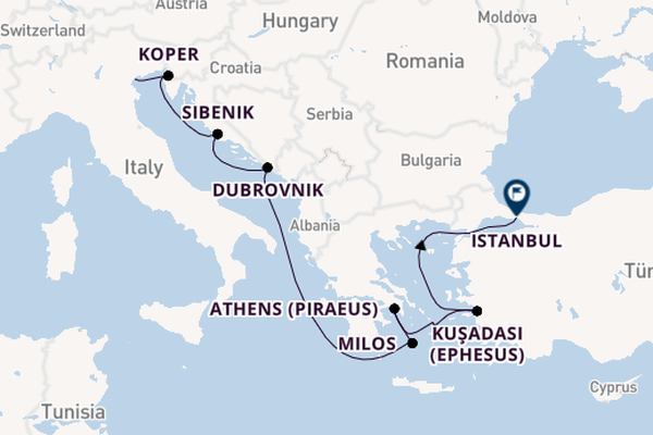 Eastern Mediterranean from Venice, Italy with the Seven Seas Explorer