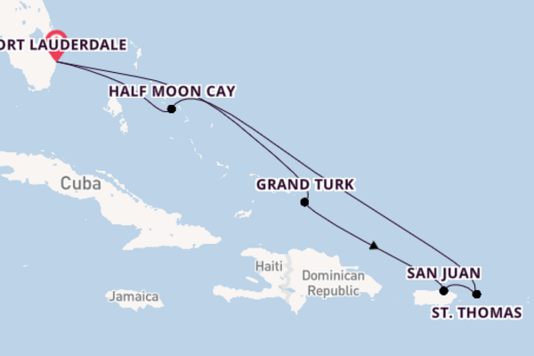 Cruise met Holland America Line naar de Bahama's en Puerto Rico