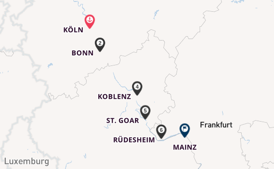 Rad und Schiff Reise - Romantik und Genuss am Rhein