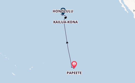 Polynesië vanaf Papeete, Frans-Polynesië met de Norwegian Spirit