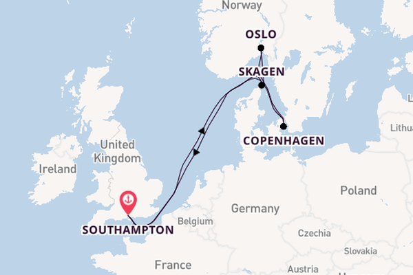 England from Southampton, England with the Ventura