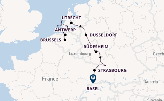 Rhine River, Europe from Amsterdam, Netherlands with the AmaStella
