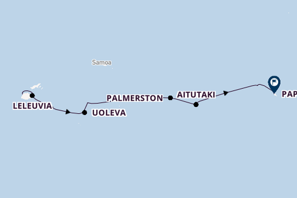 Polynesien ab Lautoka, Fiji auf der Silver Cloud