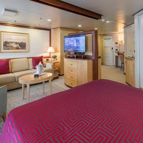 Come aboard the undefined and discover one of 152 cabin categories on a total of 12 decks that can accommodate 2061 passengers. Choose your dream cabin and feel at home on board the undefined!