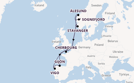 Norway from Southampton, England with the Britannia 