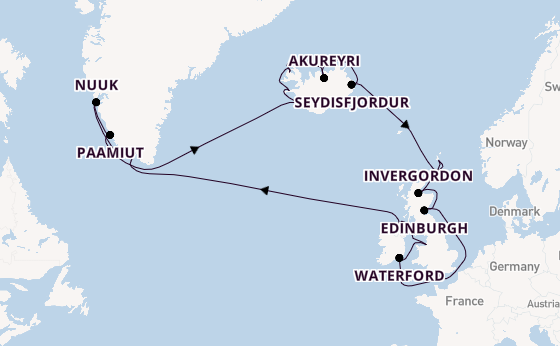 British Isles from Southampton, England with the Seven Seas Mariner