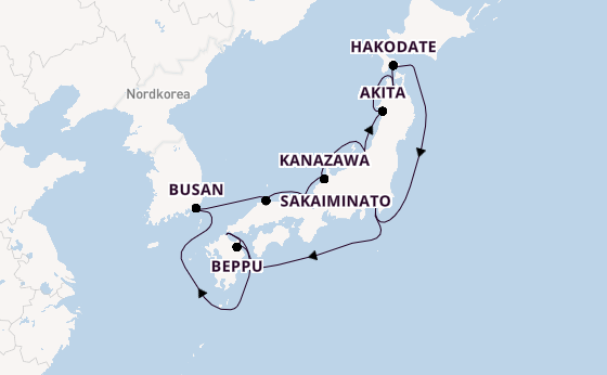 Japan ab Yokohama (Tokio), Japan auf der Seabourn Encore
