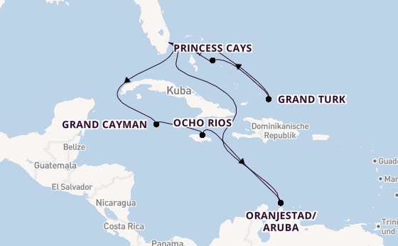 Karibik ab Fort Lauderdale (Port Everglades), USA auf der Regal Princess