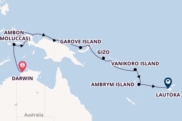 Indonesia from Darwin, Australia with the Seabourn Pursuit