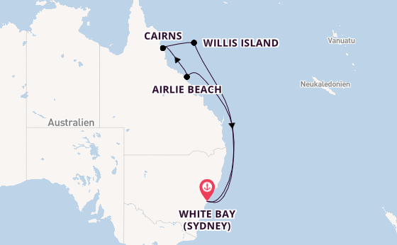 Australien ab Deutschland auf der Carnival Adventure