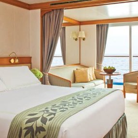 Come aboard the undefined and discover one of 22 cabin categories on a total of 9 decks that can accommodate 680 passengers. Choose your dream cabin and feel at home on board the undefined!