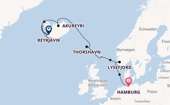 Arktis ab Hamburg auf der MS Fridtjof Nansen