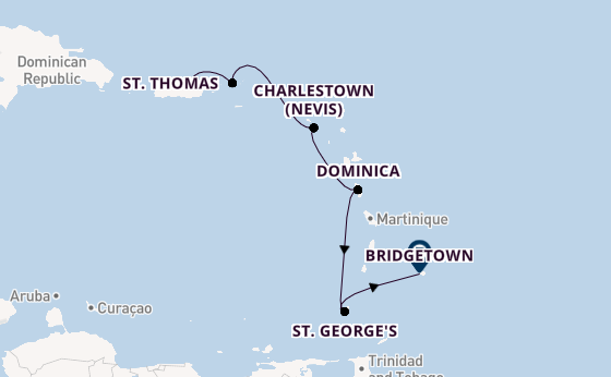 Caribbean from San Juan, Puerto Rico with the Crown Princess