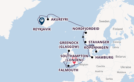 Britse Eilanden vanaf Southampton (Londen), Engeland met de Regal Princess