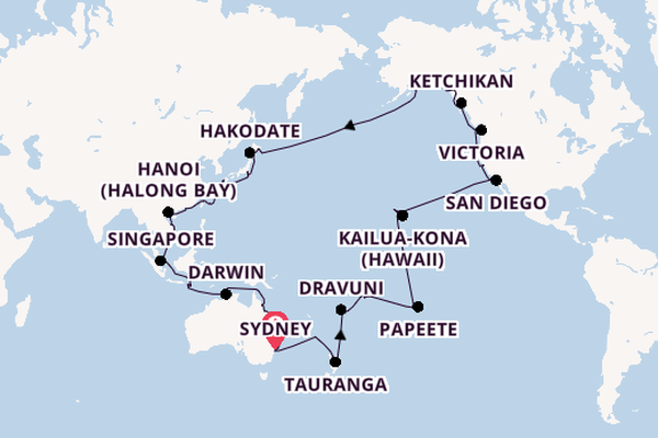 Transpacific from Sydney, Australia with the Grand Princess