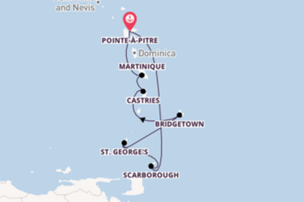 Cruise met Costa Cruises naar het sensationele Pointe à Pitre