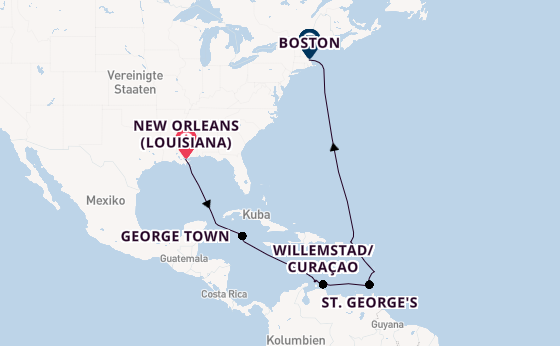 Norwegian Breakaway - Jazz-Rhythmen in New Orleans & Karibik-Träume auf den ABC-Inseln