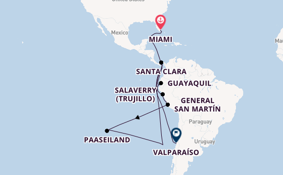 Zuid-Amerika vanaf Miami, Verenigde Staten met de Seabourn Quest