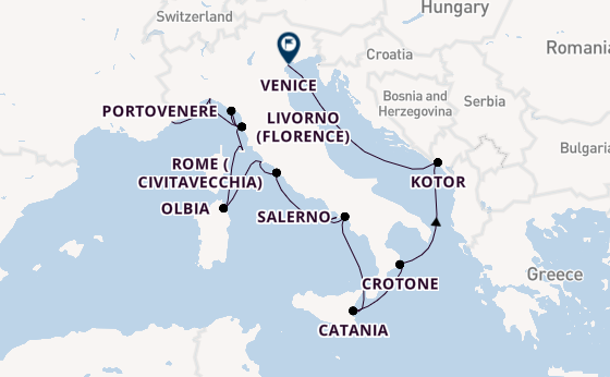 Western Mediterranean from Nice, France with the Azamara Quest
