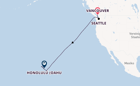 Polynesien ab Vancouver, Kanada auf der Anthem of the Seas