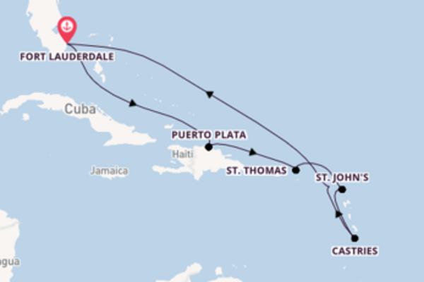 Cruise in 10 dagen naar Fort Lauderdale met Celebrity Cruises