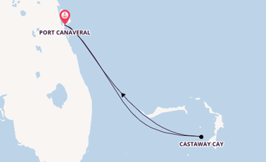 Caribbean vanaf Port Canaveral, Verenigde Staten met de Disney Fantasy